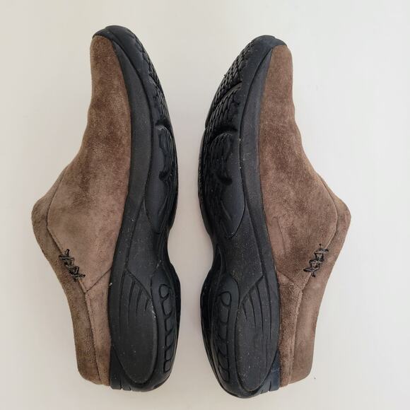 Merrell Encore Free Suede Mules Slip On Brown Casual Clogs Women 6 - Picture 5 of 10
